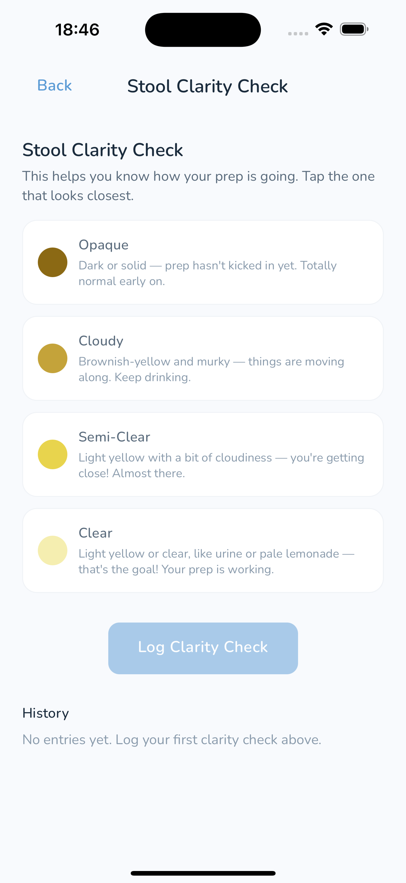 Stool Clarity Checker
